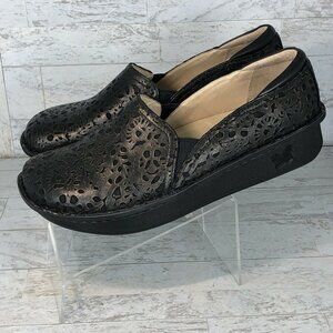 Alegria Debra Treasure Slip On Comfort Shoes DEB-845 Black Leather Size 41 Nursi